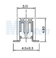 C4828-80BDGHNTR 1.27x1.27mm Female Header SMT Dual Row H=4.3mm (PBD1.27-80S)