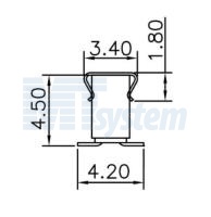 PBS2-06S (H=4.3mm; W=2.4mm) C6802-06ADGCNQR