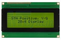 Жидкокристаллический индикатор символьный Winstar WH2004A-YYH-CT# - 20x4; STN; Yellow-Green; COG+PCB; -20C; Yellow-Green LED