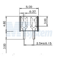 PBD1.27-40 C4827-40BSGH00R 1.27x2.54mm FEMALE HEADER DUAL ROWS H:4.6mm 2X20P STRAIGHT